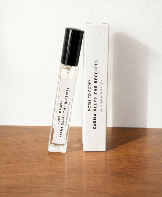 KARMA KEEPS THE RECEIPTS