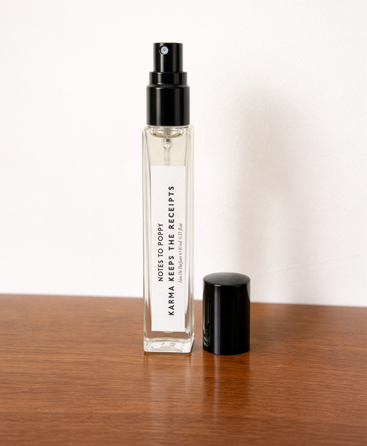 KARMA KEEPS THE RECEIPTS