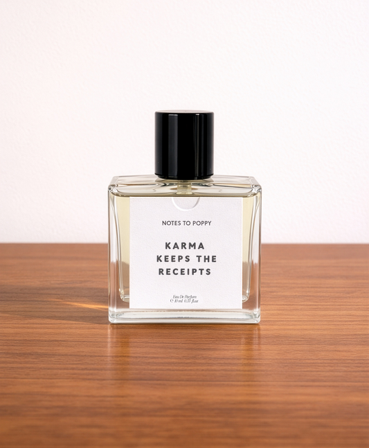 KARMA KEEPS THE RECEIPTS