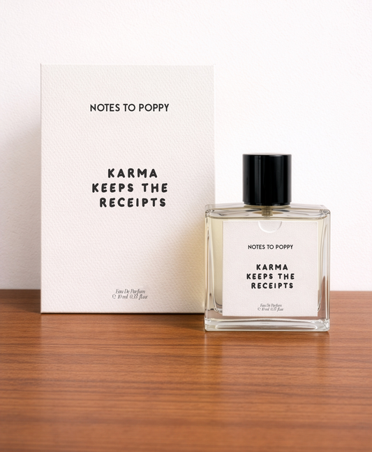 KARMA KEEPS THE RECEIPTS